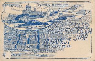 Budapest - Esztergom, Első Magyar Filatelista Nap, 1924, So.Stpl