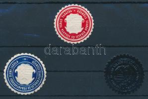 3 db klf Körmöcz Szab. Kir. Város és Főbánya Város pecsétbélyeg