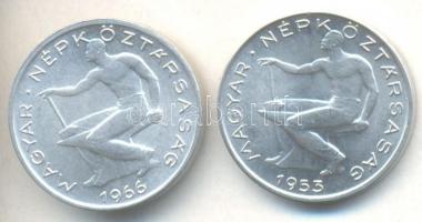 1953. 50fAl T:1 + 1966. 50f Al T:1