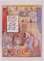 1981 Galambászati oklevél 2 db, 35×50 cm, kis szakadásokkal