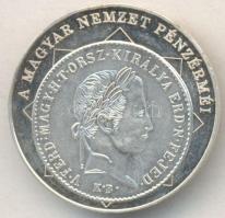 DN "A magyar nemzet pénzérméi - Az első magyar feliratú pénz 1848-1849." Ag (0,999) emlékérem (10,37g/35mm) T:PP Tanúsítvánnyal