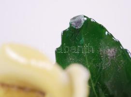 Herendi rózsa, jelzett, sérült több helyen, h:7 cm