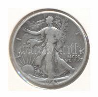 Amerikai Egyesült Államok 1941S 1/2$ Ag "Walking Liberty" T:2- USA 1941S 1/2 Dollar Ag "Walking Liberty" C:VF