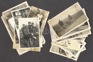 cca 1910-1940 Auto motor fotók 30 db / Auto vintage photos