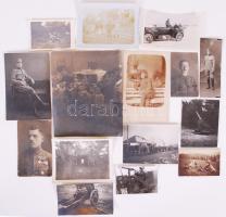 cca 1914-1930 Katonai, harctéri fotók 15 db / Military vintage photos