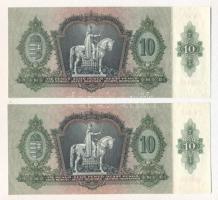 1936. 10P "*B" (2x) egymás utáni sorszámmal T:I