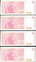 Argentína 1985-90. 100A (9x) egymás utáni sorszámmal T:I