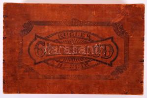 Régi Kugler Henrik Gerbeaud fa dobozka /  Vintage Gerbeaud wooden box, 19,5x13x5,5cm