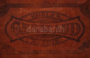 Régi Kugler Henrik Gerbeaud fa dobozka / 
Vintage Gerbeaud wooden box, 19,5x13x5,5cm