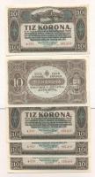 1920. 10K (5x) egymás utáni sorszámmal T:I