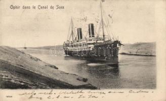 SS Ophir by the Suez Canal