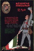 Military WWI charity card, war orphans