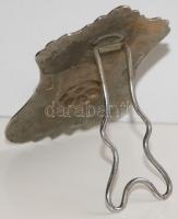 Gazdagon díszített fém tartó, 12×9 cm,