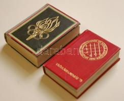 Minikönyv: 2db sport témájú könyv: Vívóvilágbajnokság '75; Olimpiai győzteseink. Kopottas állap...