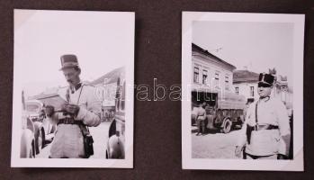 1939 HAKAD felvidéki-kárpátaljai harcászati út vizuális napló 95 db fényképpel és 70 db képeslappal /  1939 Slovakia, Subcarpathia visual diary with photos and postcards