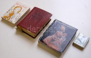 4db minikönyv: Kovács Margit kiskönyve; Boccaccio II.; Gyermekeink; Zrínyi Miklós: Az török áfium el...