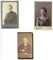 cca 1880-1910 16 db vegyes keményhátú fotó / vintage photos