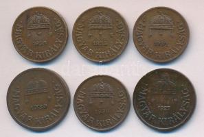 1927-1939. 2f (2x) + 1934-1936. 1f (4x) T:vegyes