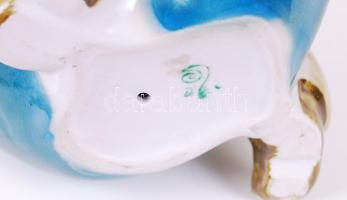 Halász, kézzel festett, jelzett, hibátlan, m:22 cm, h:15 cm