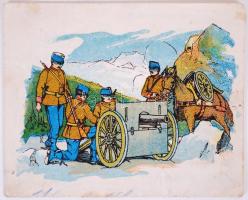 1916 I. világháborús litho levélpapír