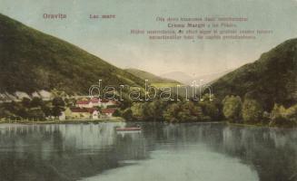 Oravicabánya lake, the advertisement of Margit Cream of Földes (gluemark)