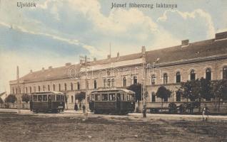 Újvidék military barracks, trams