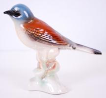 Cinke, kézzel festett, jelzett, hibátlan, m:12 cm, h:14 cm