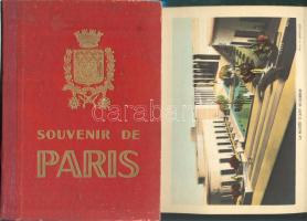 cca 1920 Paris 15 lapos képes leporello füzet / Paris leporello