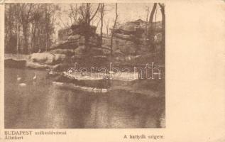 Budapest XIV. Állatkert, a hattyúk szigete (EK)