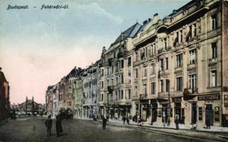 Budapest XI. Fehérvári út, húscsarnok, villamos (EK)