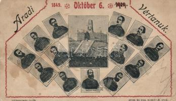 Aradi vértanúk / martyrs of Arad (small tear)