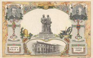 Budapest Országos Központi Katolikus Legényegyesület, Szaboky Adolf, Kolping Adolf és Schiffer Ferenc, litho