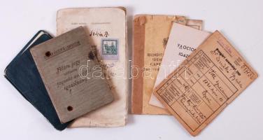 cca 1920-1950 6 db érdekes igazolvány