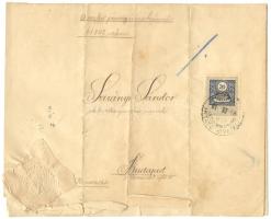 1905 Kataszteri becslőbiztosi kinevezés Lukács László pénzügyminiszter saját kezű aláírásával