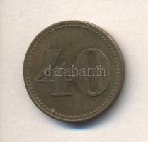 ~1930. Élelmiszer bárca "KEFIR Teréz Körút 31" 40f T:2