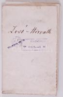 1853 Monori plébánia házassági bizonyítvány a plébánia viaszpecsétjével és 15kr szignettával