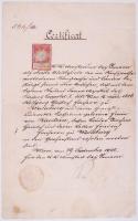 1902 Dokumentum az osztrák belügyminiszter saját kezű aláírásával /  1902 socument with autograph signature of the Aurtian minister of interior