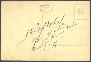 1931 Kézdy Antal színész dedikált fotólap