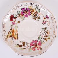 6 db kézzel festett Zsolnay kávéscsésze aljjal / Zsolnay handpainted coffe cups