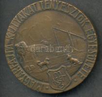 ~1930. Magyarfajta Kutyákat Tenyésztők Egyesülete Br emlékérem (40mm) T:2
