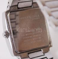 Kenneth Cole naptáros kvarcóra új elemmel, acél tokkal, hibátlan állapotban