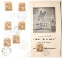 1938 Szent István hét programfüzet alkalmi bélyegzésekkel