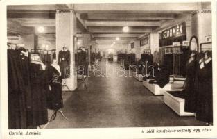 Budapest VIII. Corvin Áruház, női konfekció osztály (EK)