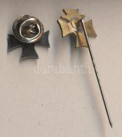 Tartalékos Katonák Országos Egyesülete 2db jelvény ezüstözött és aranyozott változat, tű is eltérő T...