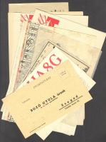 Bozó Gyula tervek, nyomatok, rajzok és egyéb nyomtatványok, összesen 12 db