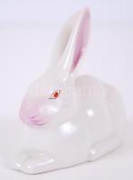 Drasche fekvő nyuszi, jelzett, hibátlan, h:8 cm, m:7 cm