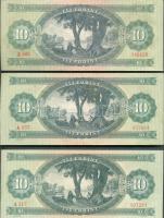 1949-1962. 10Ft (3xklf) T:II,II-