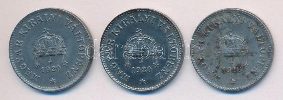 1918. 10f Fe + 1920. 10f Fe (2x) T:1-,2