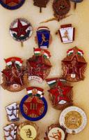 Közel 100db-ból álló tartalmas jelvény, kitűző emlékérem tétel, benne ~40db sport témájú, főleg zomá...