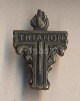 cca1930. Trianon Br festett gyászjelvény T:2(csat újabb)